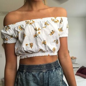 sunflower crop top